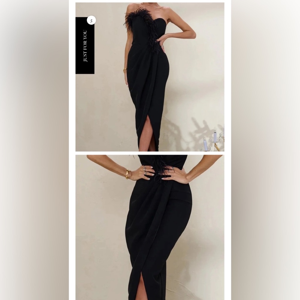 Club L Feathered Dress